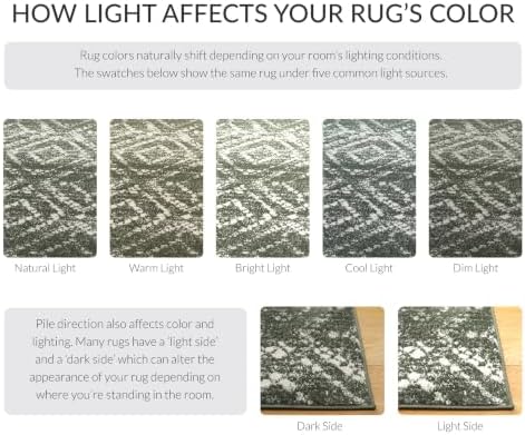 SAFAVIEH Area Rug 10x14 - Adirondack Collection - X-Large - Contemporary Design, Dark Green & Ivory, Non-Shedding & Easy Cleaning, Ideal for Living Room, Bedroom, Dining Space (ADR108W) - Image 4
