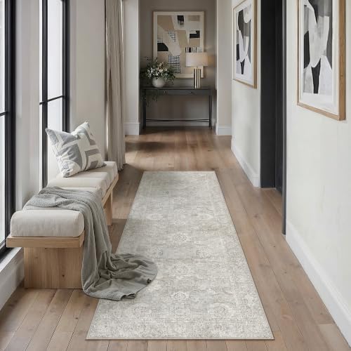 2x5 Grey Neutral Runner Rug - Image 2