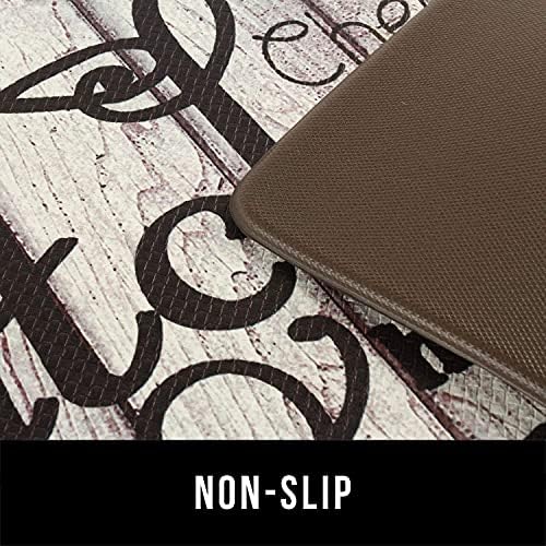 FRESHMINT Farmhouse Kitchen Mats Sets 2 Piece Cushioned Anti-Fatigue Comfort Mat for Home & Office Ergonomically Engineered Memory Foam Kitchen Rug Waterproof Non-Skid, 30" by 17" + 47" by 17",Home - Image 4