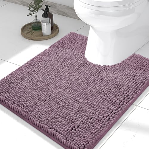 Smiry Toilet Rugs U-Shaped 24x20, Extra Soft Absorbent Contoured Bath Mat by Smiry