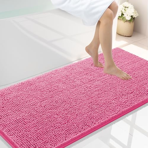 Smiry Bathroom Rugs 44X24, Luxury Chenille Extra Soft Absorbent Bath Mat by Smiry