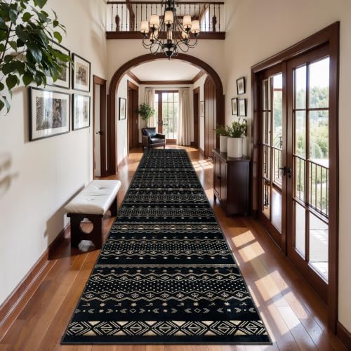 SERISSA 2x14 Washable Non-Slip Boho Runner Rug for Hallway by SERISSAHomeDecorCollection