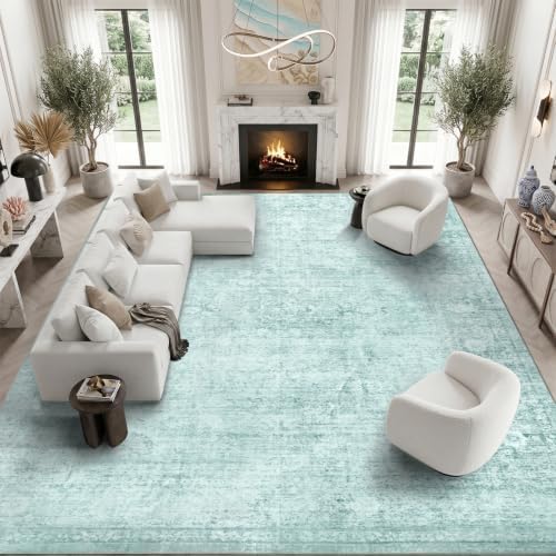 Homemate Washable Rug 10x14 Area Rugs - Vintage Rugs for Living Room by Homemate