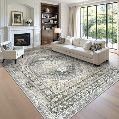 zesthome 8x10 Area Rugs for Living Room,Large Washable Rug,Wheat - Image 4