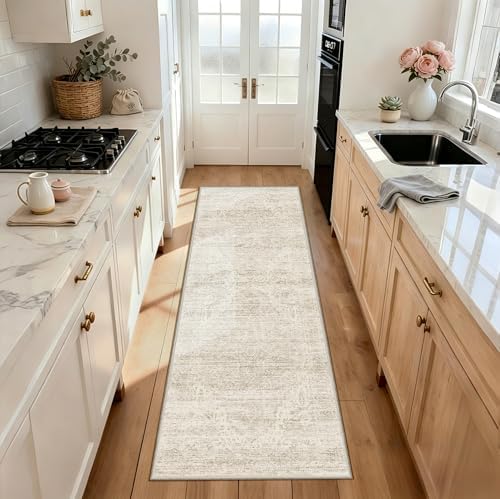 Washable Runner Rugs for Hallway 2x6 Rug Runners,Boho Vintage Kitchen Runner Rugs,Ultra-Thin Entryway Runner,Non-Slip Backing Carpet for Hallways,Bedroom,Bathroom,Laundry Room - Image 6