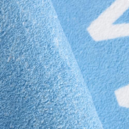 Topotdor Round ABC Area Rug,47 Inch Soft Floor Carpet,Sky Blue - Image 3