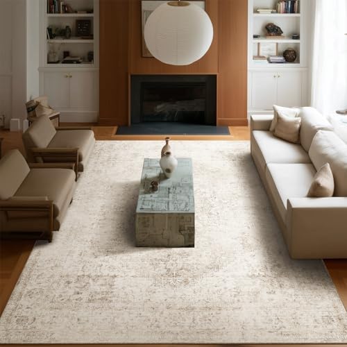 Machine Washable Rugs for Living Room: 8x10 Area Rugs for Bedroom by NoiFamo