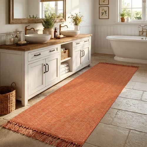 Collive 2.6' x 8' Fall Kitchen Runner Rug, Boho Farmhouse Rugs for Hallway - Image 6