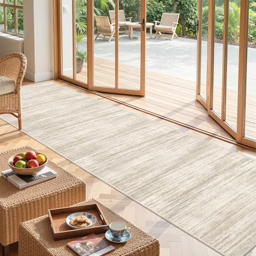 2x12 Runner Rug Non Slip,Washable Hallway Runner Rug,Brown - Image 5