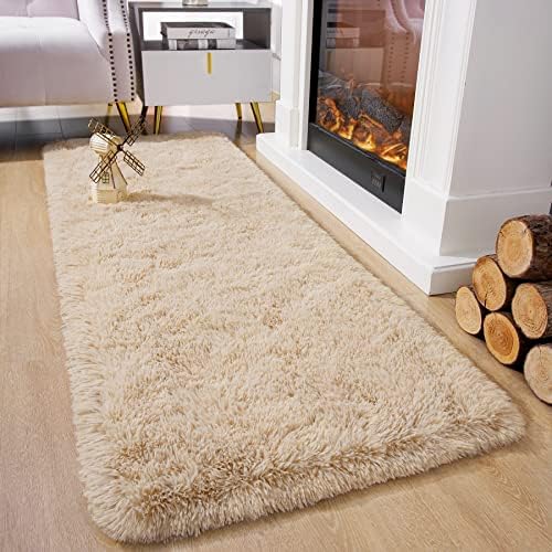 Chicrug Soft Runner Rugs for Bedroom Living Room Plush Fluffy Rug 2x5 - Image 2