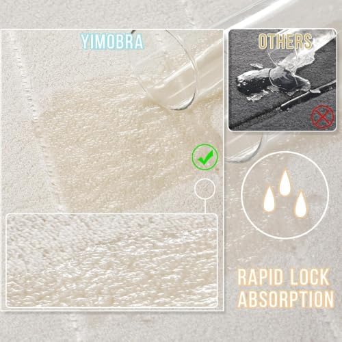 Yimobra 36"x24" + 31.5"x20" + 17"x24" Memory Foam Bath Mat Set 3 Pieces - Image 4
