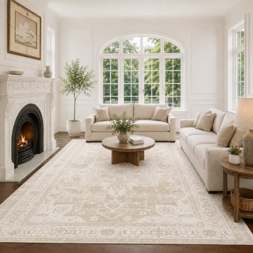 10x12 Area Rugs Washable Large Vintage Rug for Living Room Bedroom by Unknown