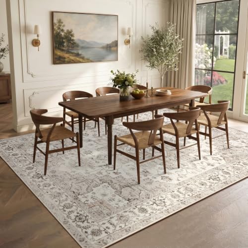 Garvee 10x13 Living Room Rug Large Vintage Boho Beige Washable Area Rug - Image 3