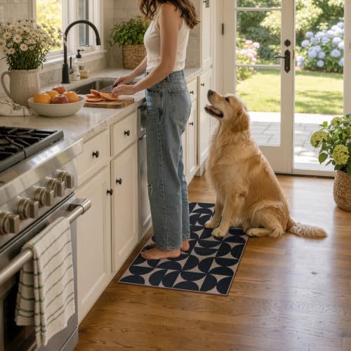 Lahome Geometric Indoor Door Mats for Entryway, 2x3 Washable Non Slip Rug - Image 2