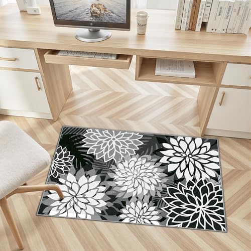 Arenarug Outdoor Rug Waterproof, Washable Patio Rug for Deck, 2x3, Black - Image 3