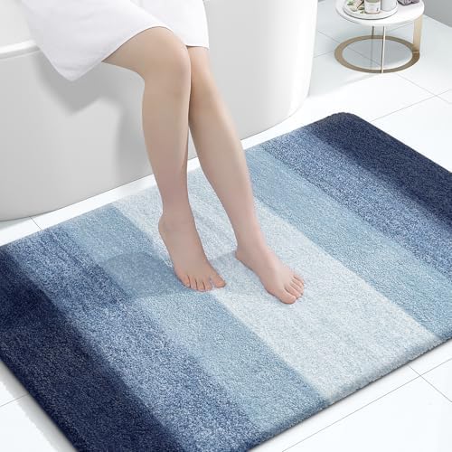 OLANLY Large Bathroom Rugs 44x32, Extra Soft Absorbent Microfiber Bath Rugs by OLANLY