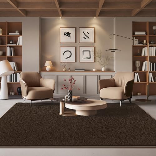 AROGAN 5x7 Area Rugs for Living Room Non Slip Dorm Bedroom Rug, Coffee - Image 6
