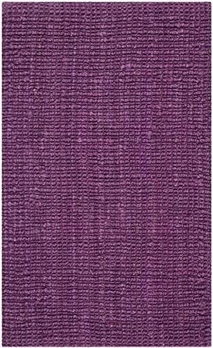 SAFAVIEH Natural Fiber Accent Rug 2x3, Jute Knotted Purple NF447B - Image 3