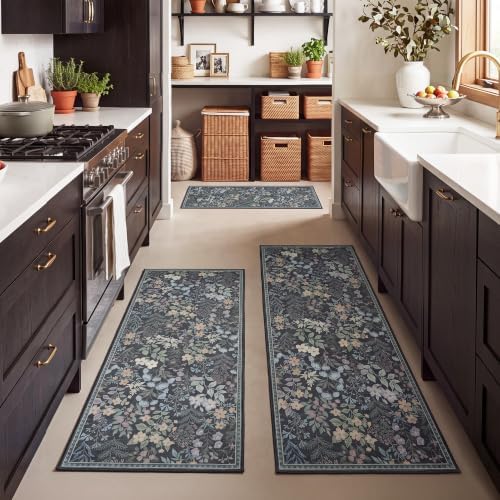 GRANNY SAYS Boho Kitchen Rug Set of 3, Anti Fatigue Kitchen Mats Non Slip by GRANNYSAYS