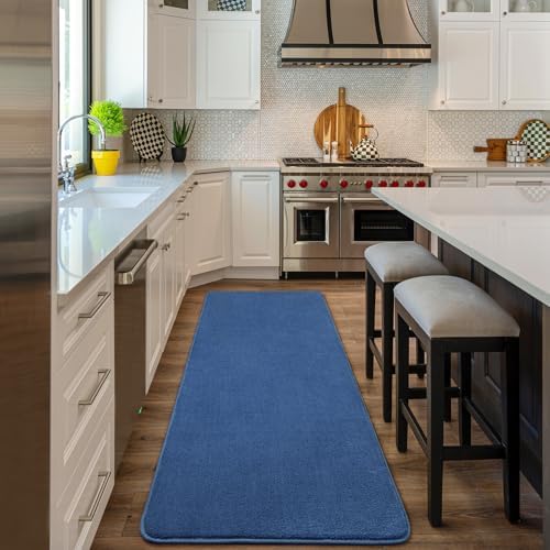 Amearea Modern Soft Hallway Runner Rug, 2x6 Feet Blue Washable Runner Rugs - Image 6