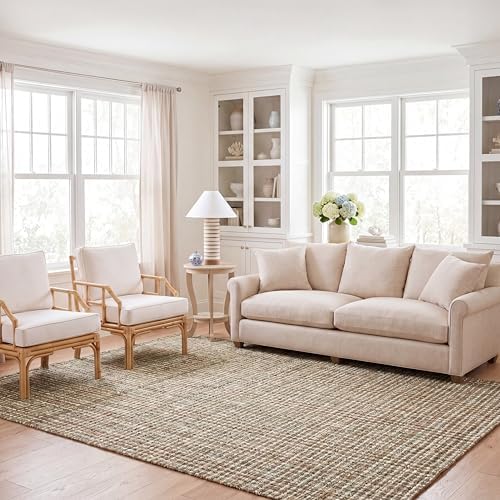 SAFAVIEH Natural Fiber Area Rug 8x10, Jute Knotted Large Sage NF447S by Unknown