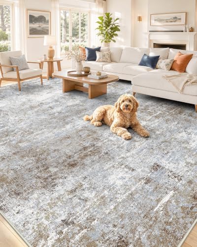OLANLY 6x9 Washable Area Rug, Soft Non Slip Carpet for Bedroom Living Room by OLANLY