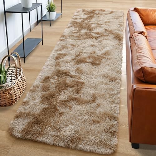Tepook Fluffy Runner Rugs for Bedroom Aesthetic 2x6 Shag Soft Bedside Rug - Image 2