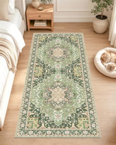 OLANLY 2x5 Washable Runner Rug, Soft Non Slip Carpet for Hallway Kitchen by OLANLY