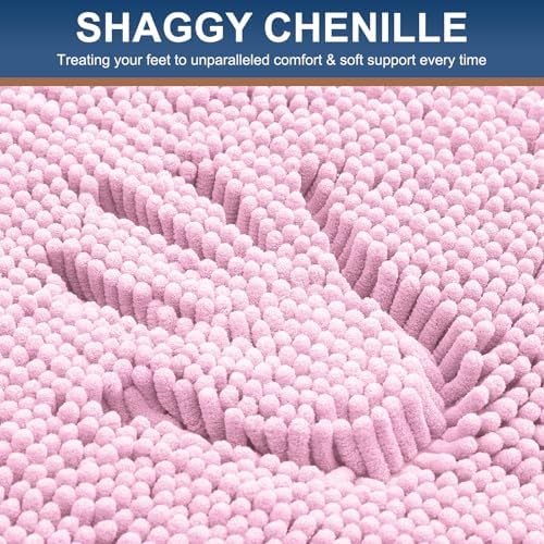 Smiry Bathroom Rugs 47X20, Luxury Chenille Extra Soft Absorbent Bath Mat - Image 3