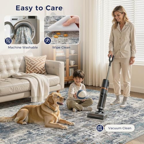 DMOYEST Area Rug Living Room Rugs 6x9 Washable Abstract Carpet - Image 4