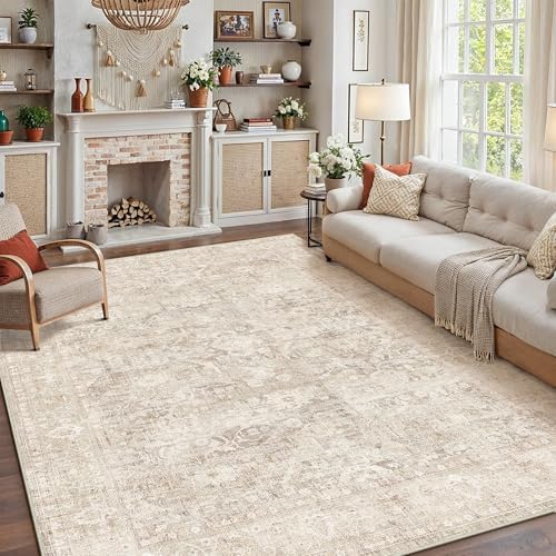 12x15 Beige Neutral Living Room Bedroom Area Rug - Image 3