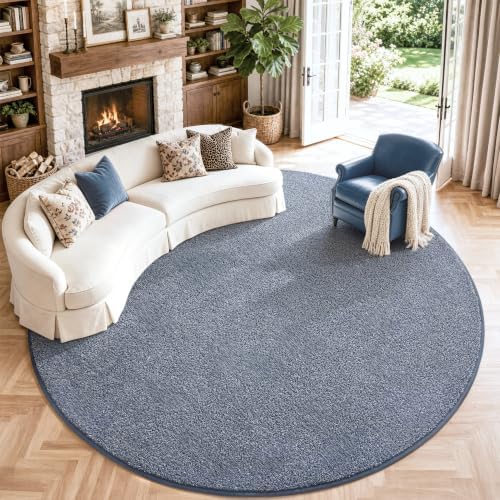 Keeko Round Area Rug 4ft for Living Room Bedroom,Soft Washable Circle Rug by Keeko
