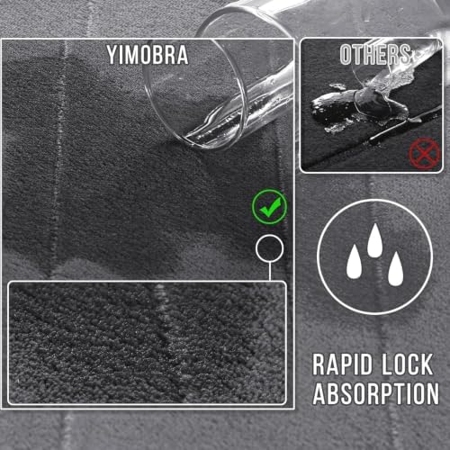 Yimobra 36"x24" + 31.5"x20" + 17"x24" Memory Foam Bath Mat Set 3 Pieces - Image 4