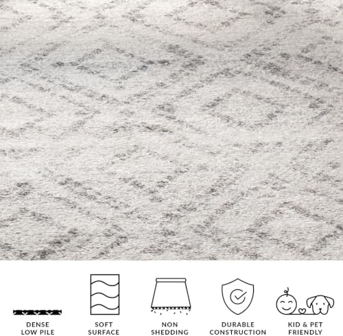 SAFAVIEH Adirondack Square Rug 10', Boho Light Grey & Grey ADR131C - Image 6