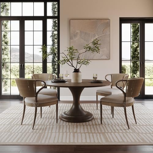 nuLOOM Kailani Cream Geometric Washable Area Rug, 3' x 5' by nuLOOM