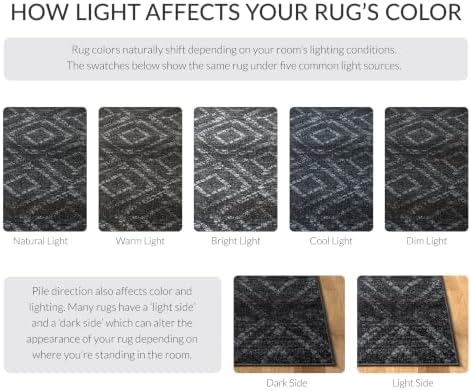 SAFAVIEH Adirondack Area Rug 6'x9', Boho Dark Grey & Grey ADR131F - Image 3