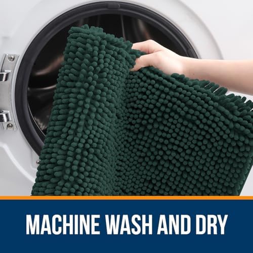 OLANLY Bathroom Runner Rugs 59x20, Extra Soft Absorbent Chenille Bath Rugs - Image 5