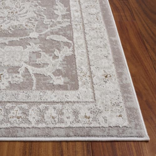 SAFAVIEH Parker Area Rug 4x6, Textured Ivory & Beige PRK158A - Image 3