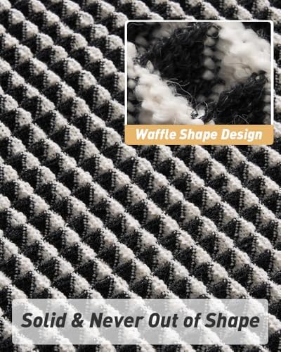 Upgraded Waffle Bath Mat Ultra Absorbent Non Slip Bathroom Mat, 20" x 32" - Image 4
