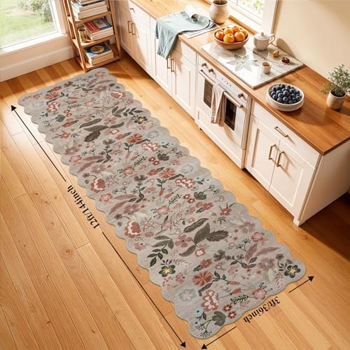 Carpet Runners for Hallway 12ft: 3X12 Washable Non Slip Rug Brown - Image 2