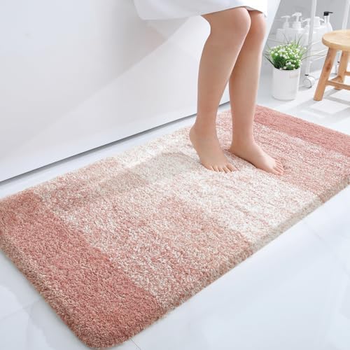 OLANLY Large Bathroom Rugs 50x30, Extra Soft Absorbent Microfiber Bath Rugs by OLANLY