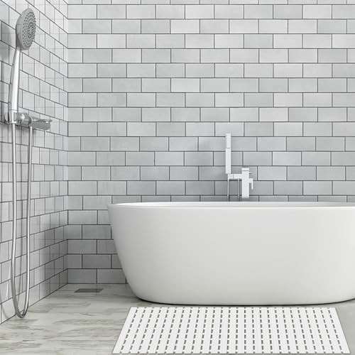 BEMISO Shower Mat Non Slip Bathtub Mat 37.4 x 15.7 Inch Bath Mat for Tub - Image 6
