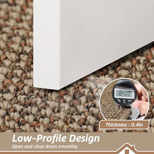 BEQHAUSE Dirt Trapper Door Mat 17" x 30", Non-Slip Doormats, Beige - Image 4