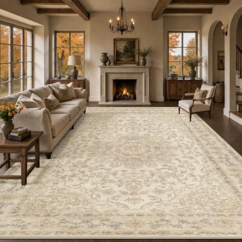 10x12 Area Rugs Living Room: Washable Boho Rug for Bedroom by Unknown