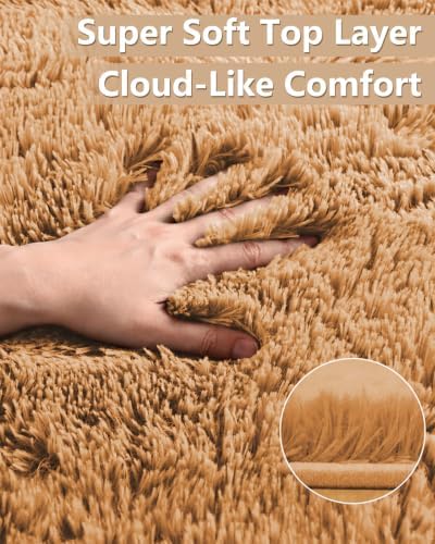 Smiry Area Rugs for Living Room Bedroom 2x3 ft, Fluffy Washable Carpet - Image 2