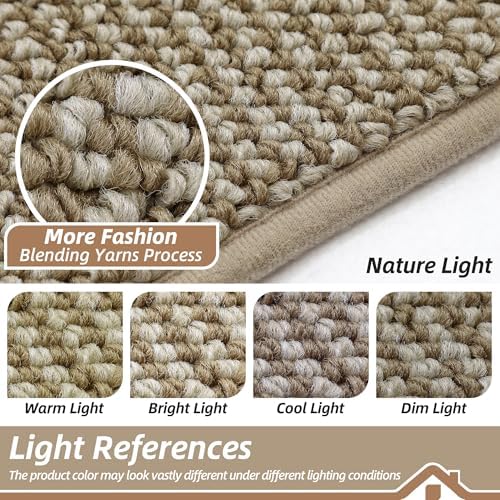 BEQHAUSE Kitchen Runner Rugs 20"x48", Kitchen Mats for Floor, Light Beige - Image 5