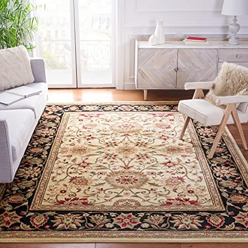SAFAVIEH Lyndhurst Area Rug 8x10, Large Ivory & Black LNH212B by Unknown