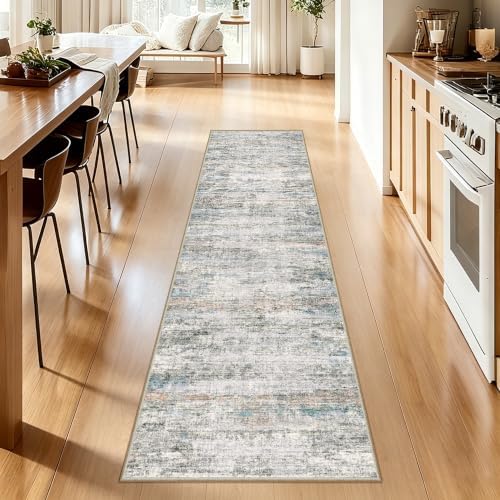 2x10 Runner Rug Non-Slip，Modern Abstract 10ft Washable Runner Rugs for Hallways, Ultra-Thin Long Kitchen Rug Runners,Stain Resistant Floor Carpet for Bedroom,Laundry Room,Entryway - Image 6
