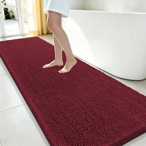 Smiry Bathroom Rugs 59X24, Luxury Chenille Extra Soft Absorbent Bath Mat by Smiry