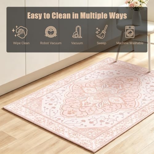 YARNSCAPE 2' x 3' Machine Washable Area Rug, Non-Slip Low-Pile Carpet - Image 7